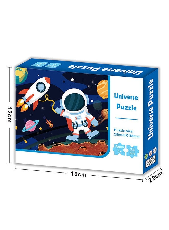 قطعتان من ألغاز الصور المقطوعة للأطفال، ألعاب ألغاز سلسلة حديقة الحيوان ووحيد القرن، ألعاب ألغاز الصور المقطوعة للأطفال والبنات (ملونة) - Image 2